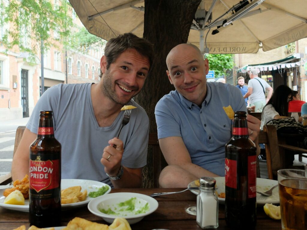 Retrouvailles autour d'un bon Fish & Chips ...