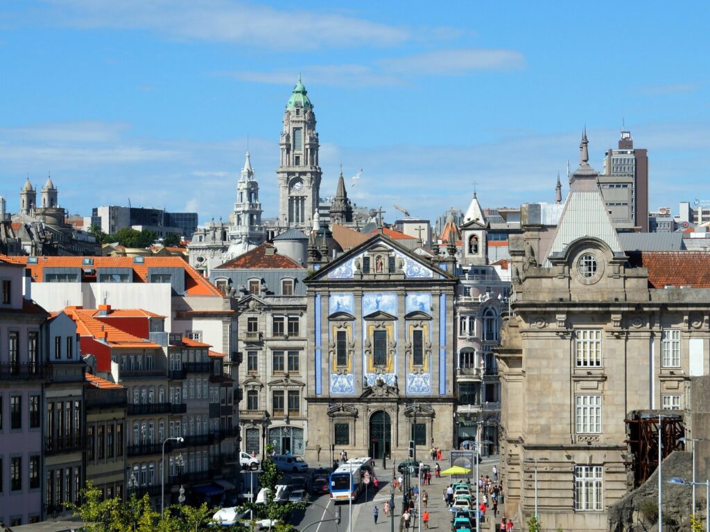 Vue générale depuis les hauteurs de la gare São Bento