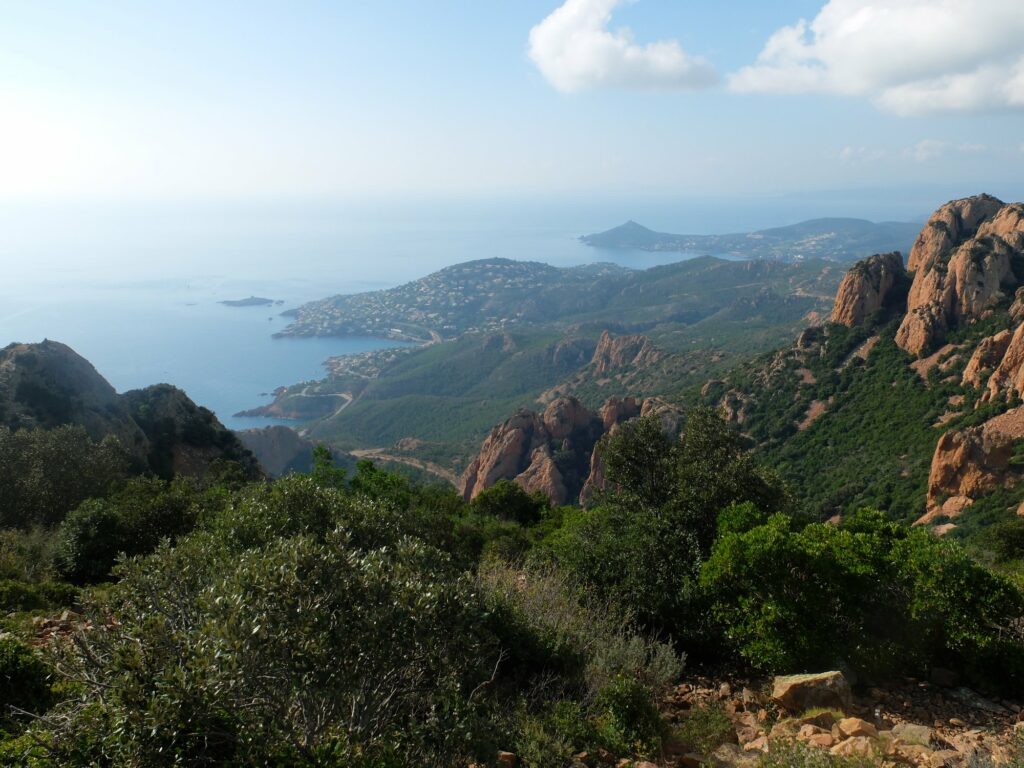 Vue depuis les hauteurs de l'Esterel