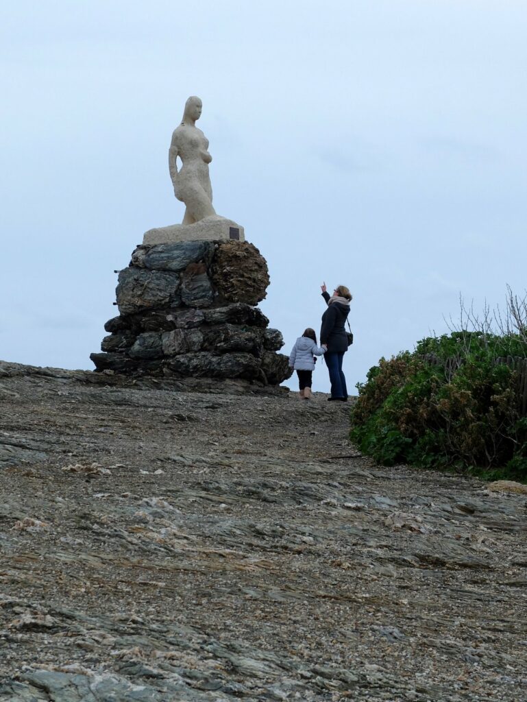 Statue sur l'île du petit Gaou