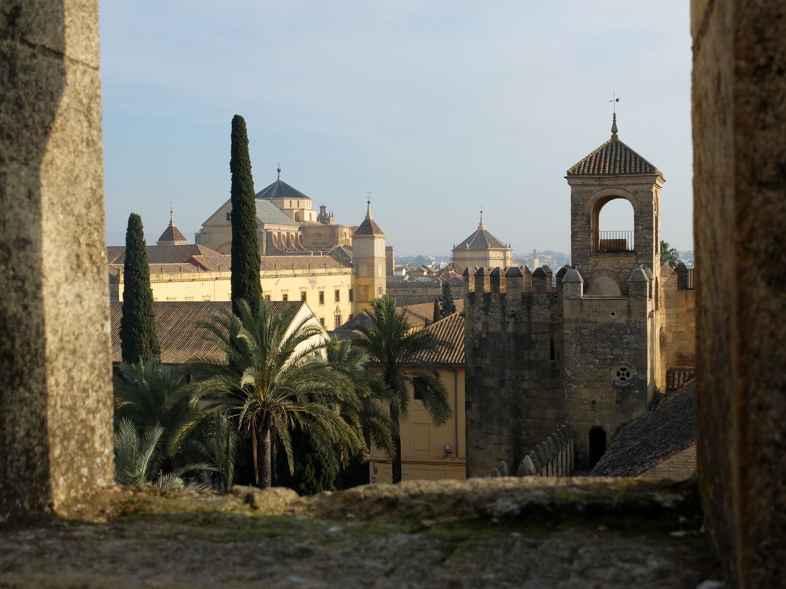 Vue panoramique depuis une tour de l'Alcázar