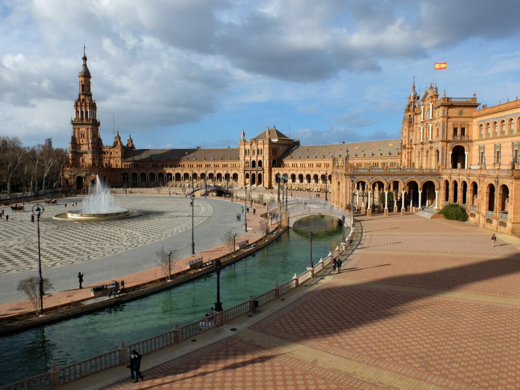 Plaza de España vue d'en haut