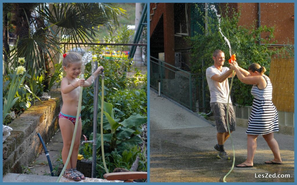 Faire une bataille d'eau (Vérone)