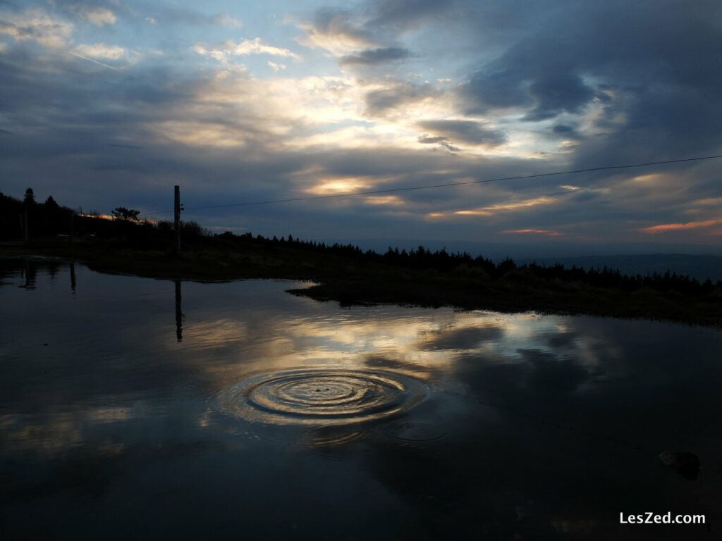 Reflets au coucher du soleil