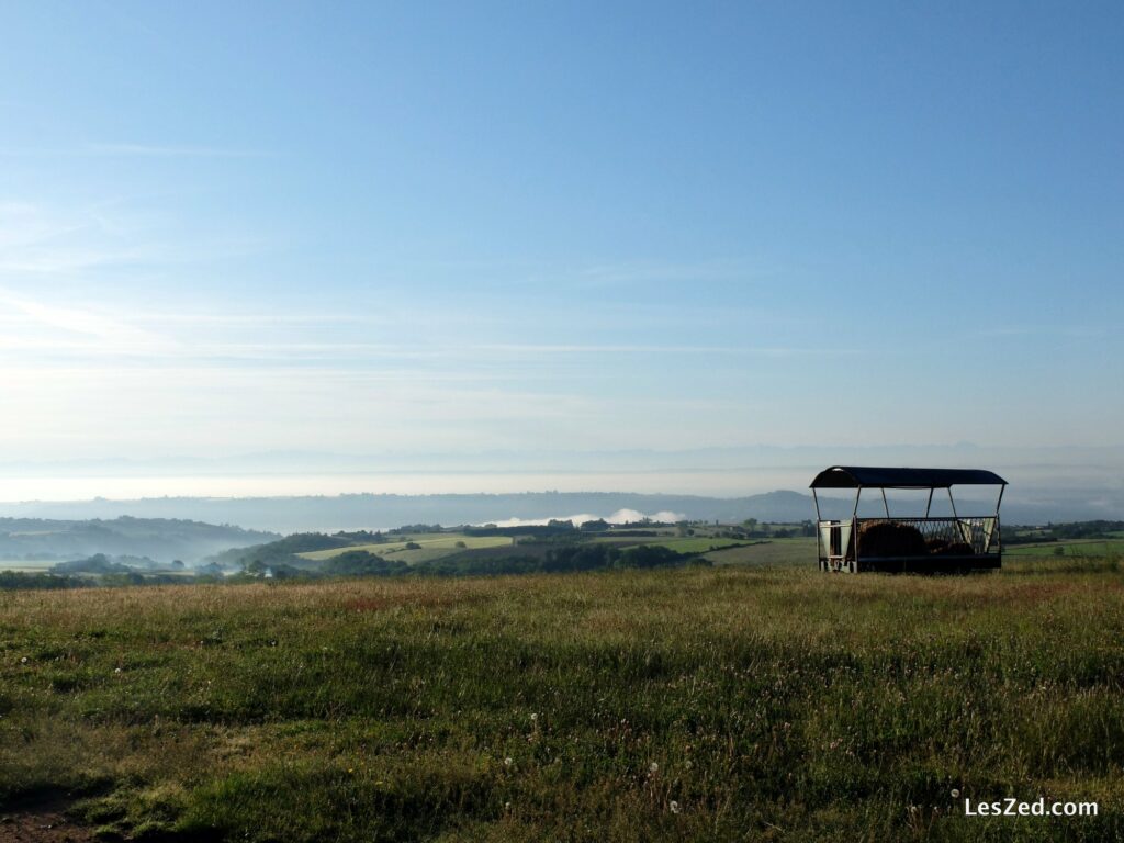 Paysage de bon matin (La Chapelle Villars - parc du Pilat)