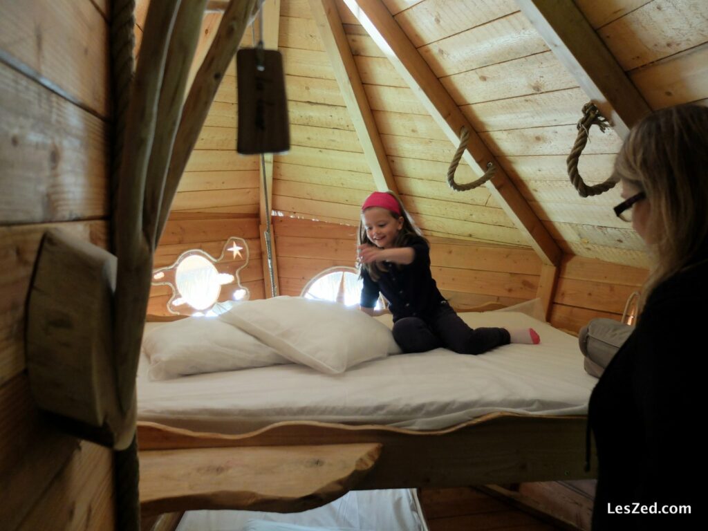 Intérieur de notre cabane dans les arbres