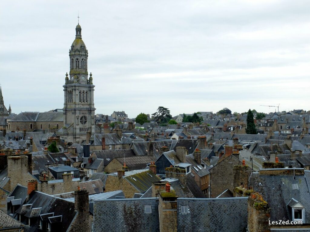 Mosaïque de toits gris à Avranches