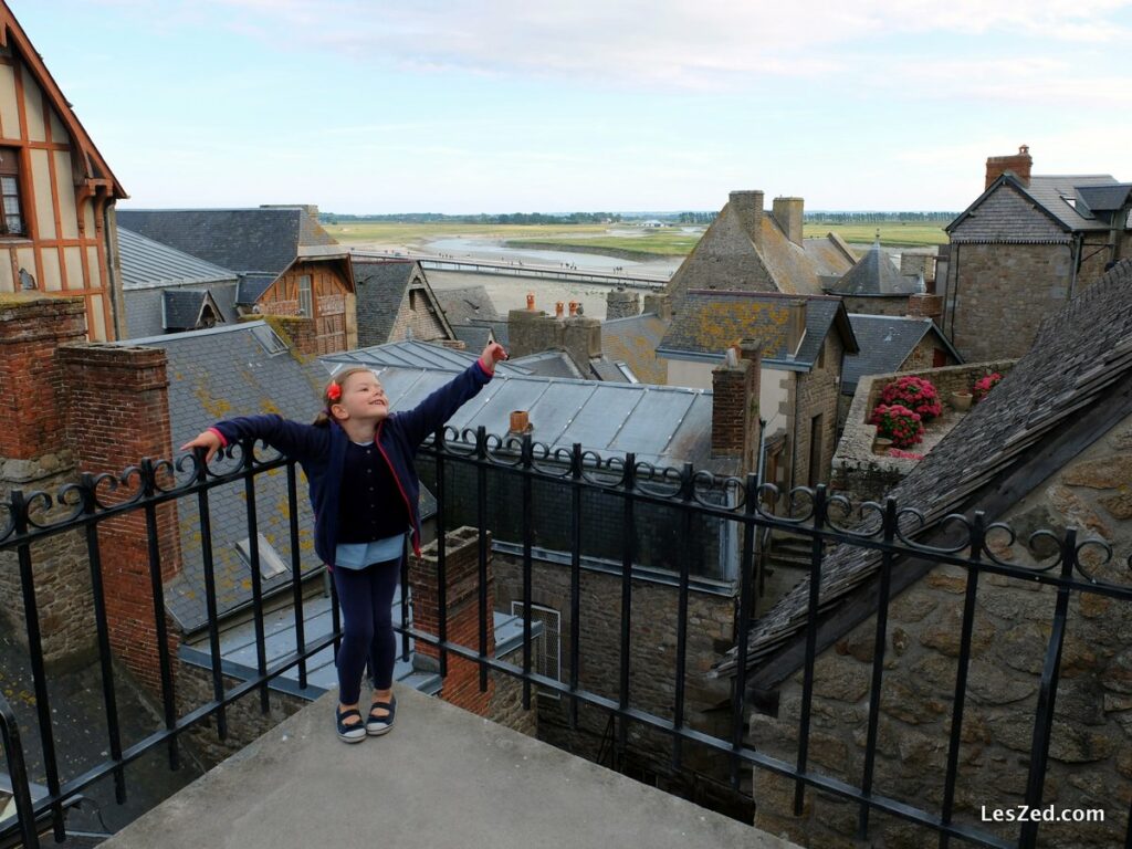 Sur les toits du Mont-Saint-Michel