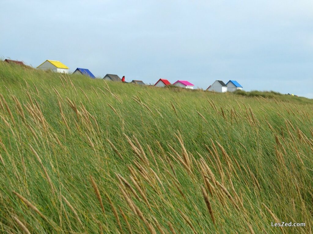 Gouville-sur-mer et ses cabines de plage