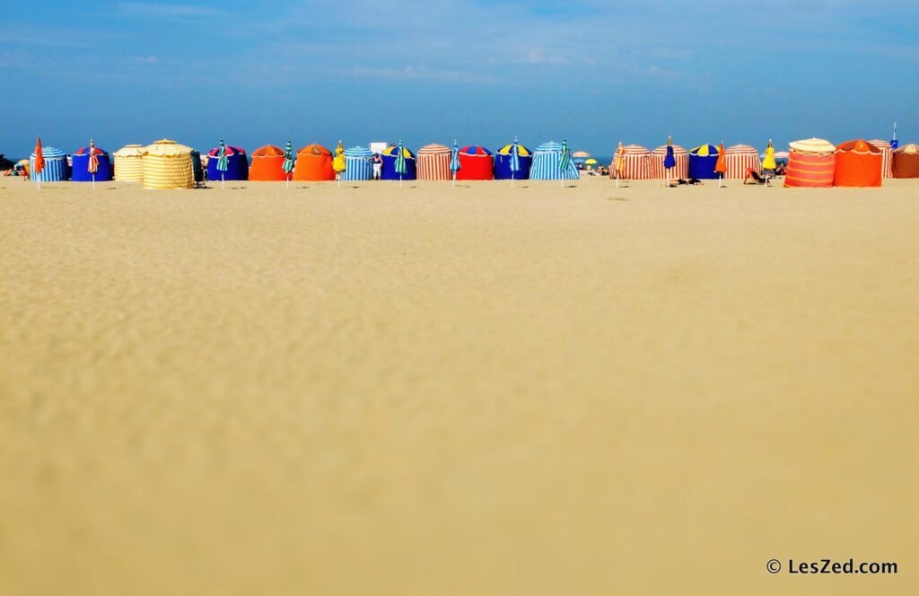 Plage de Trouville-sur-Mer et ses cabines