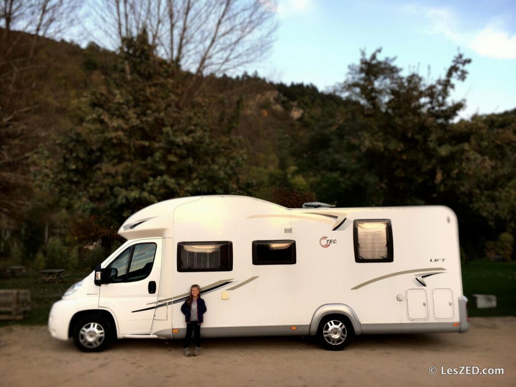 Le camping-car, loué à Josiane