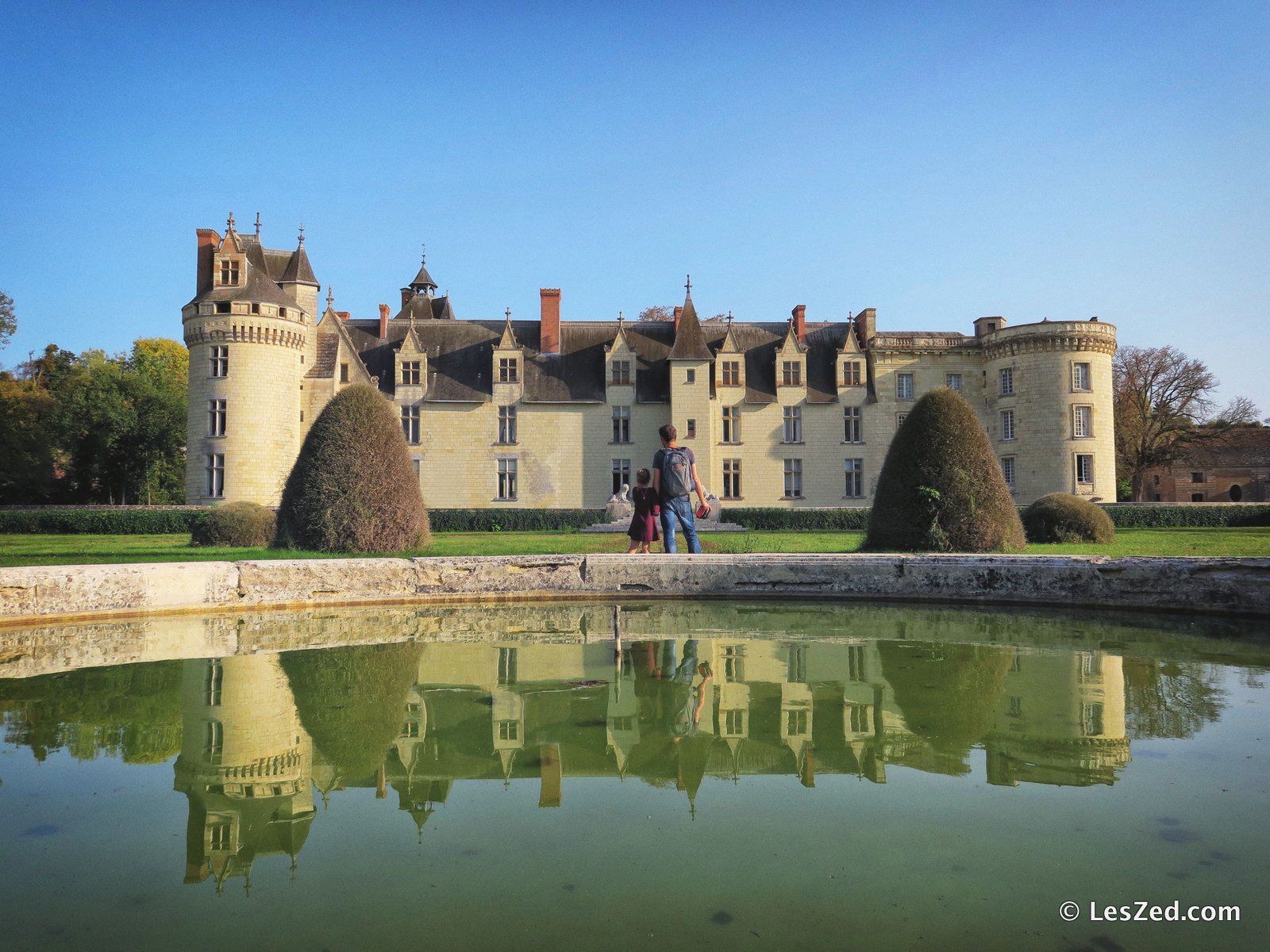 Le château de Dissay, vu depuis le jardin