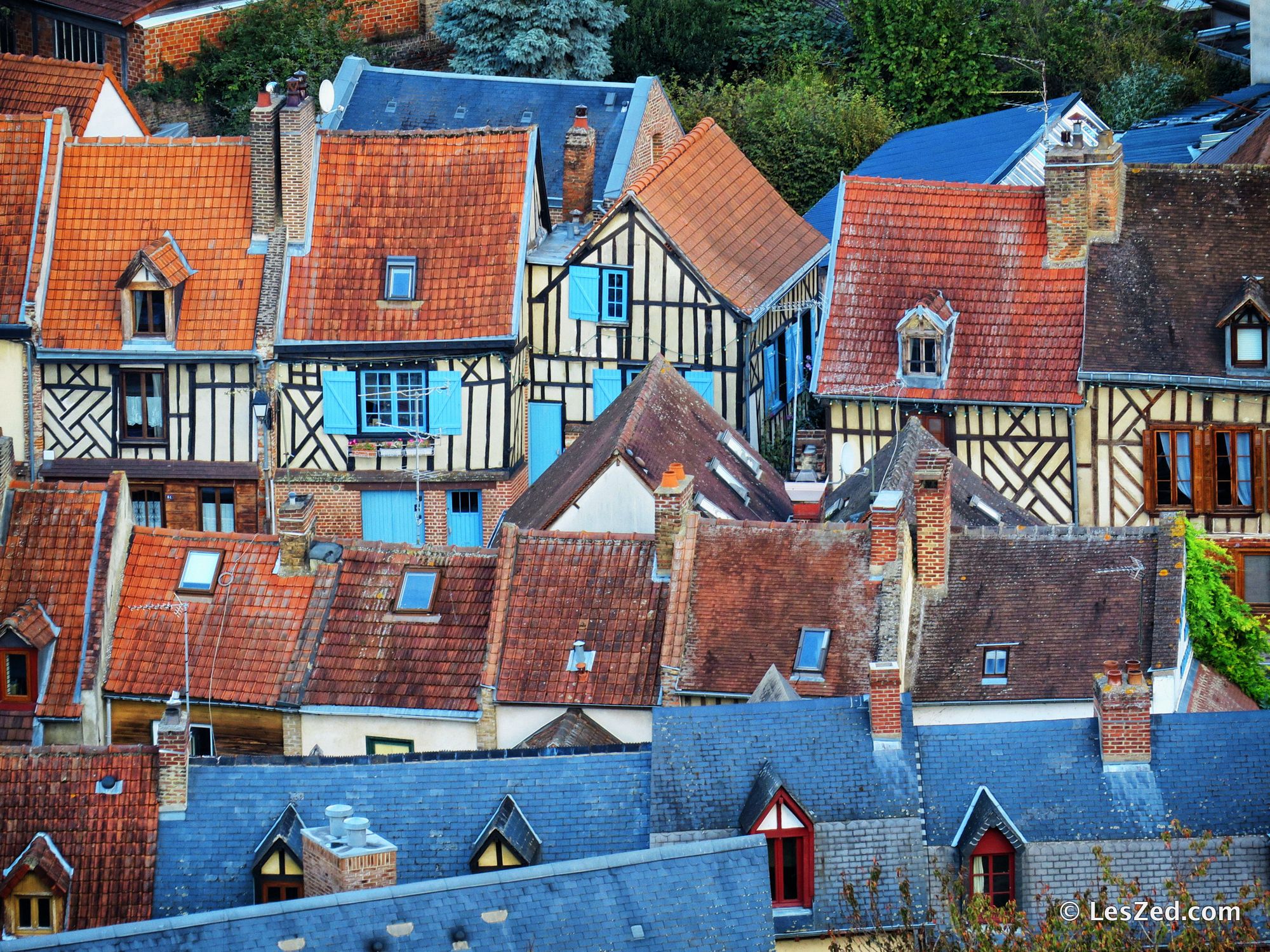 Le quartier de Saint Leu depuis la Cathédrale