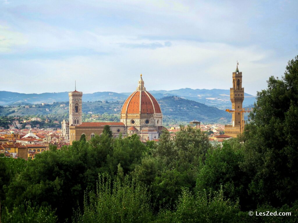 Skyline de Florence depuis le jardin de Boboli