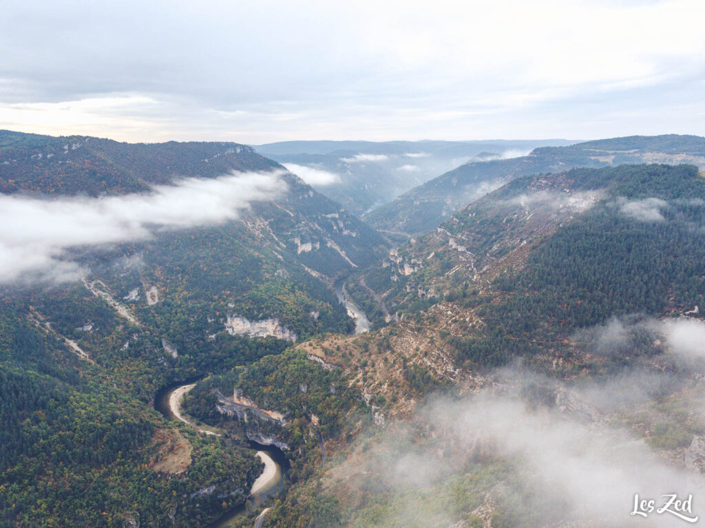 Vue panoramique sur les Gorges du Tarn