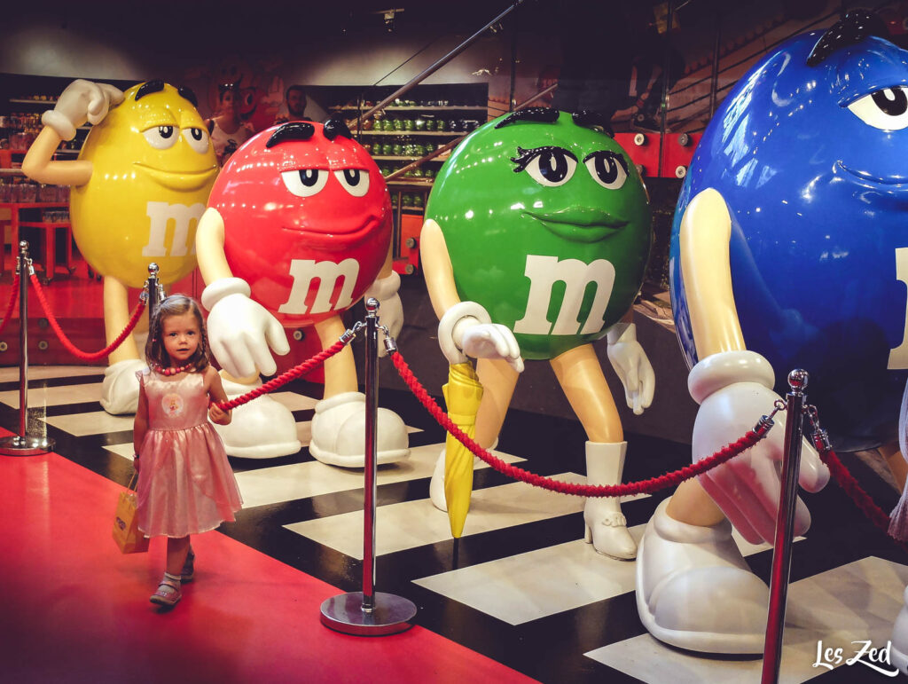 Londres M&M's World magasin enfant