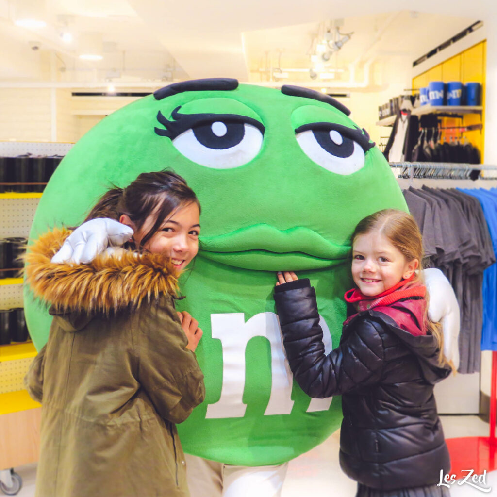 Londres M&M's World personnage famille