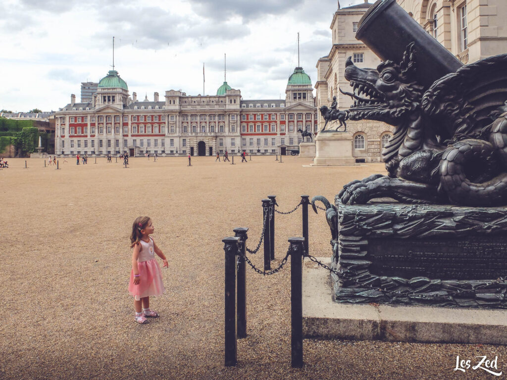 Londres Palais de Whitehall enfant