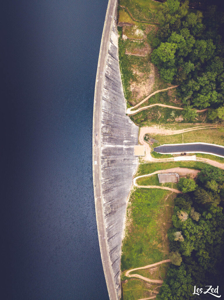 Le barrage de La Tache, vue par Drone