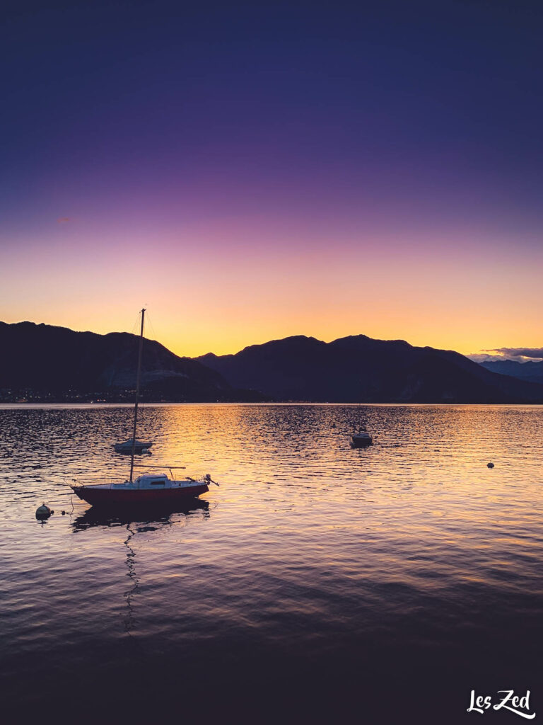 Coucher de soleil - Lac Majeur (Italie)