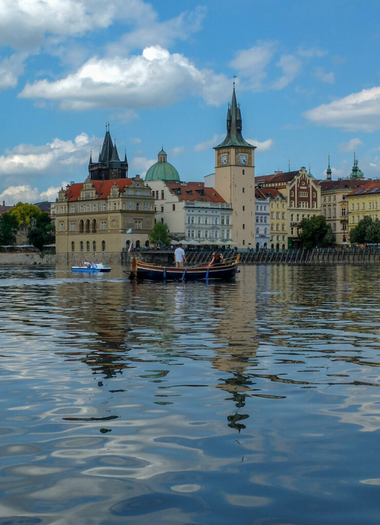 Prague vue depuis le pédalo
