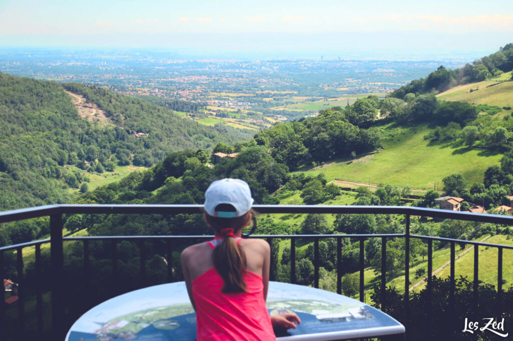 Monts du Lyonnais vue sur Lyon depuis Yzeron