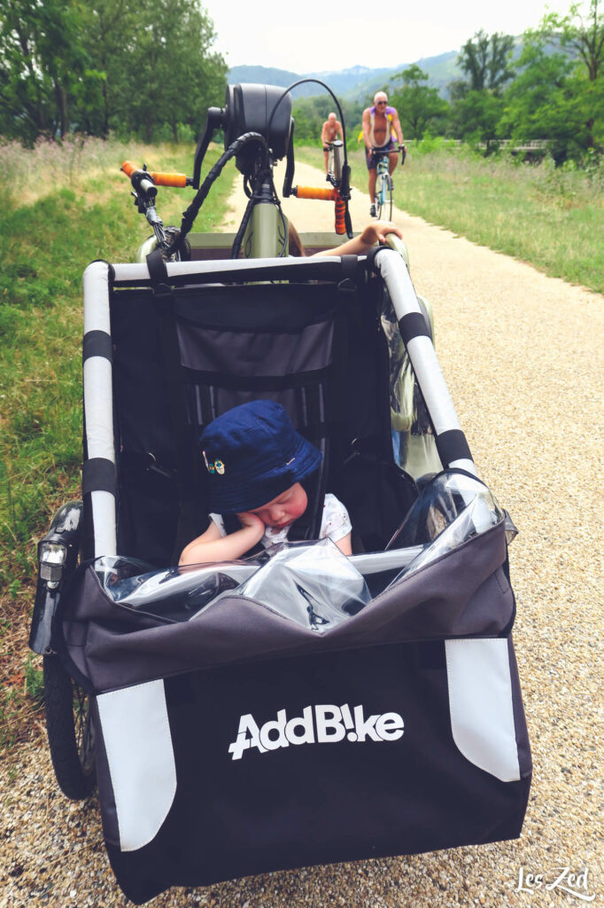 AddBike pour notre bébé installé sur vélo Benur