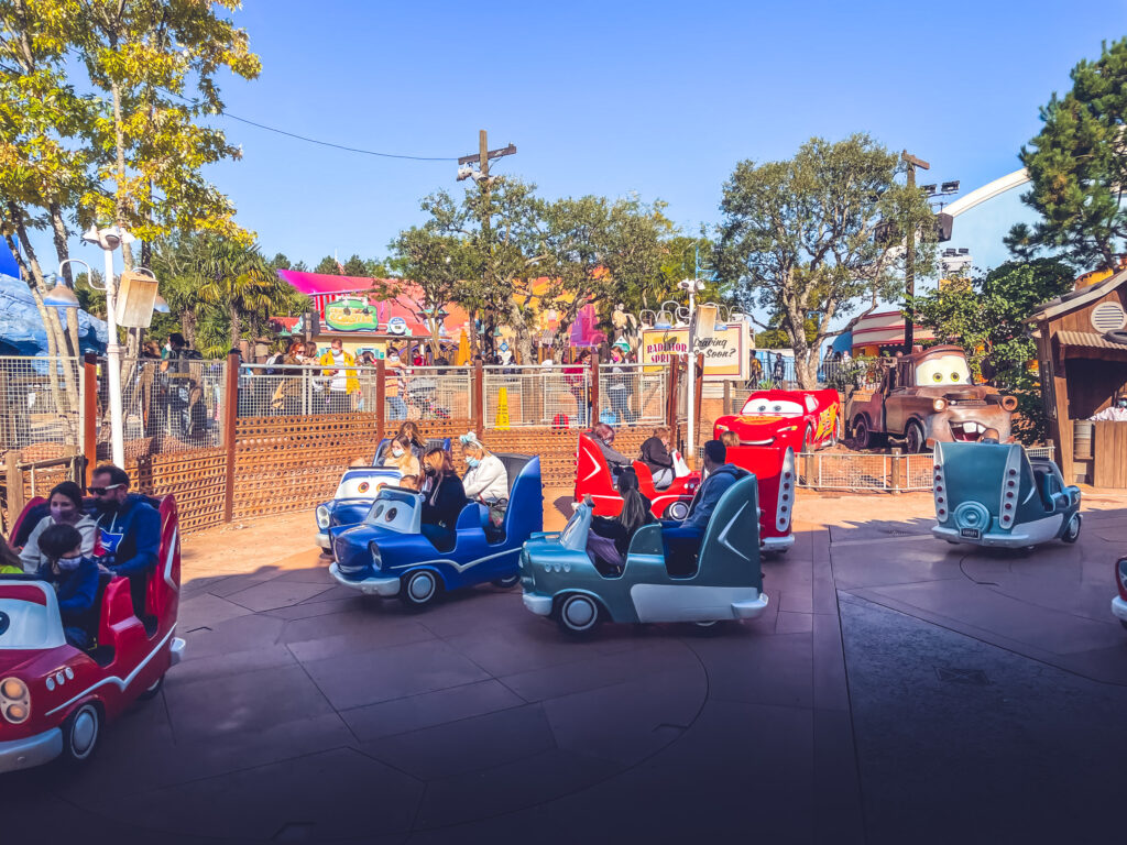 Parc Walt Disney Studios attraction Cars Quatre Roues Rallye