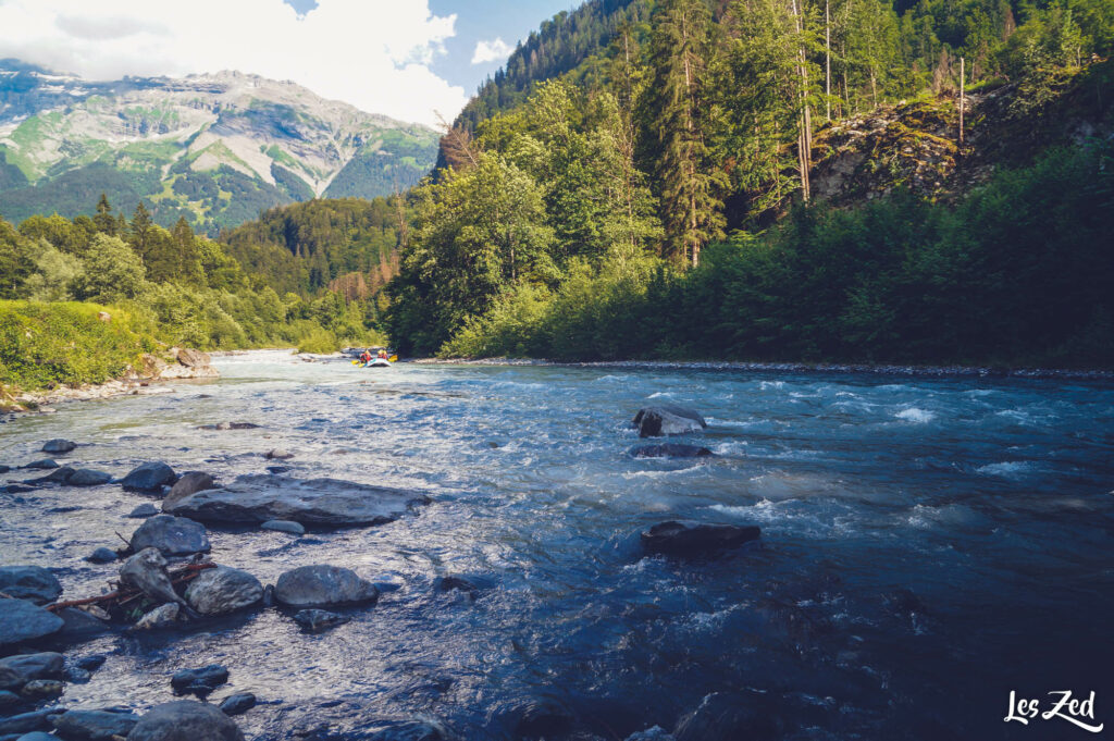 Session de rafting sur le Giffre autour de Samoëns