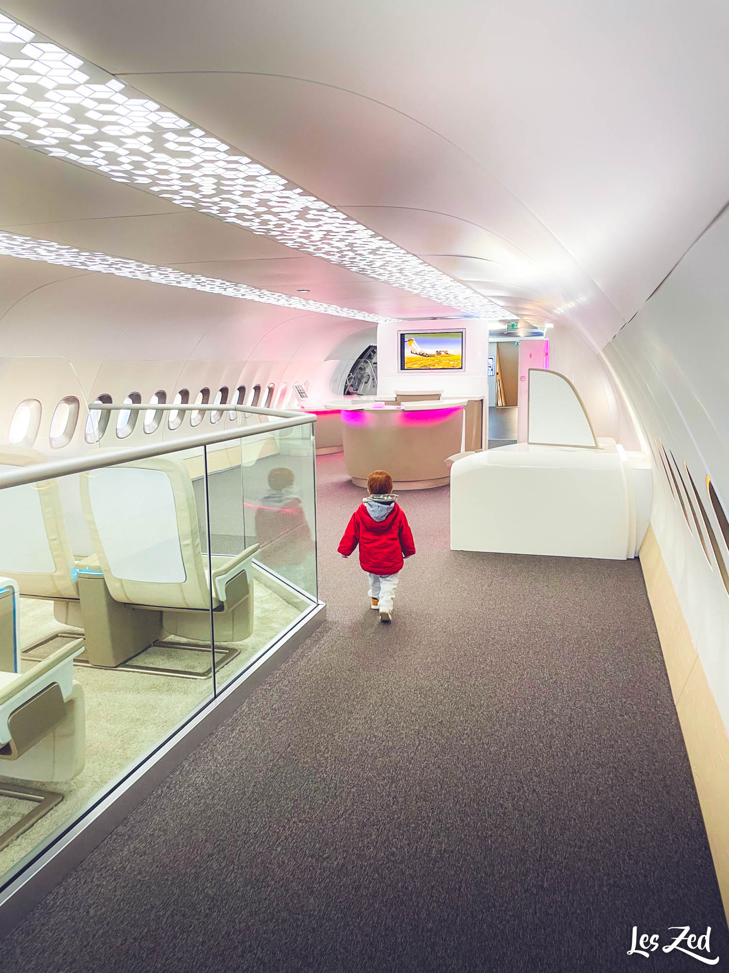 Toulouse Aeroscopia A380 visite interieur luxe enfant