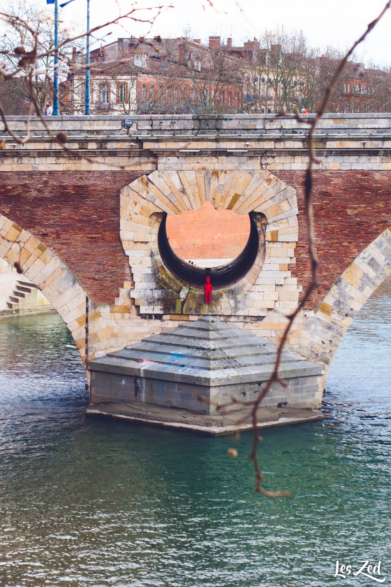 Toulouse pont Neuf sur Garonne degueuloir