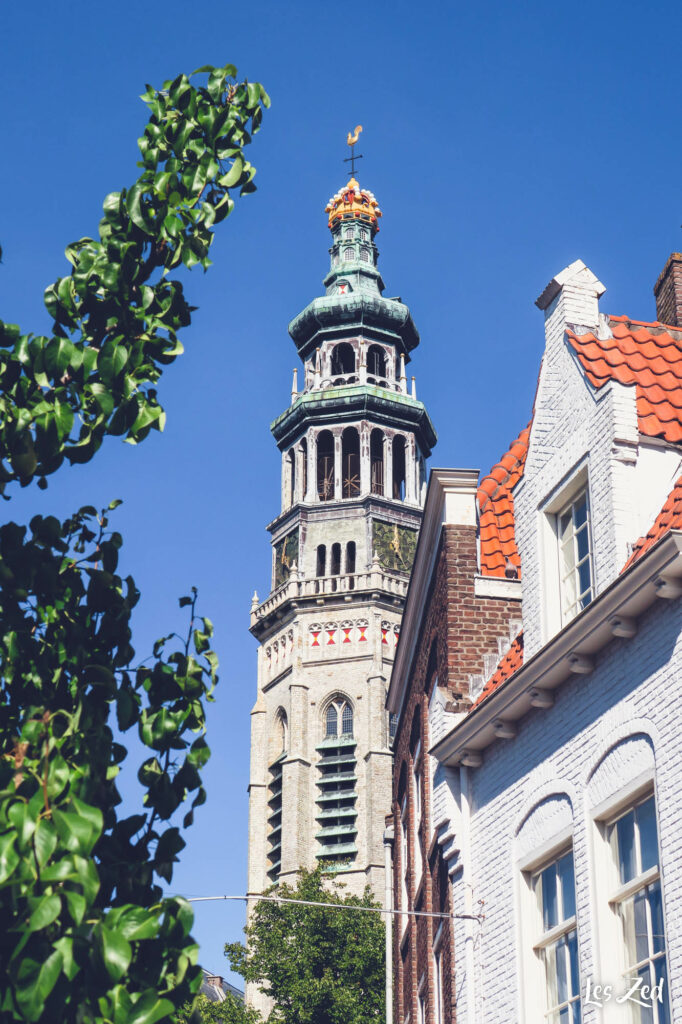 La tour abbatiale "Lange Jan" domine la ville de Middelburg