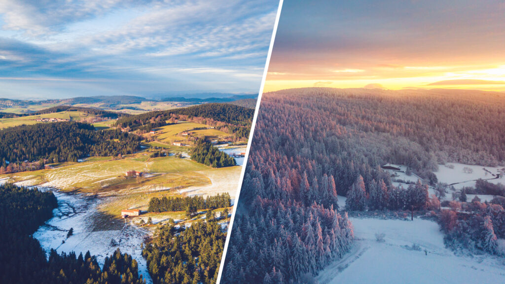 Les Monts du Pilat, avec ou sans la neige