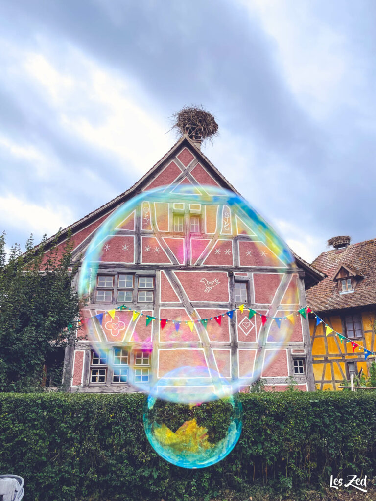 Autour de Strasbourg Ecomusee Alsace bulle maison village