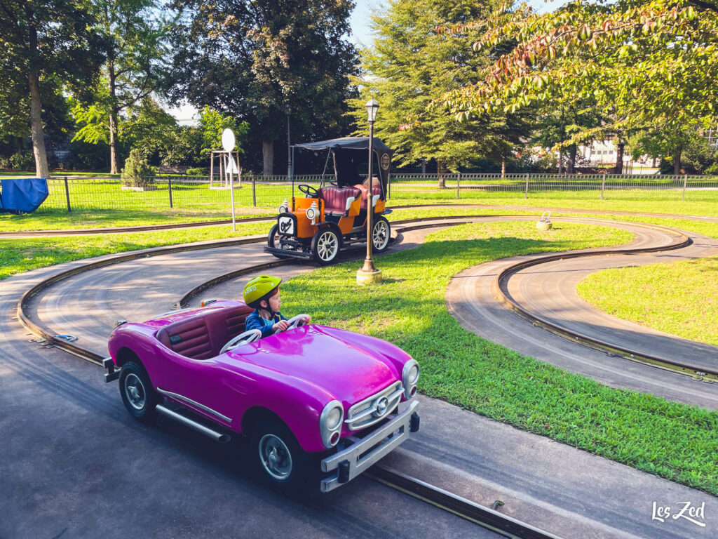 Strasbourg en famille Parc de Orangerie circuit voiture enfant