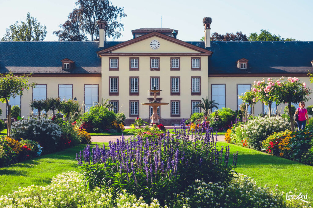 Strasbourg en famille Parc de Orangerie fleurs